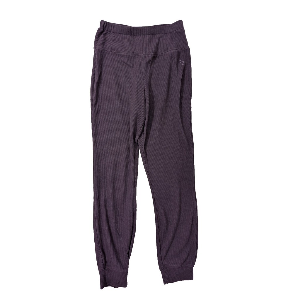 Cozy Earth Joggers Bamboo Waffle Knit Pants Womens S Purple Casual Travel Lounge
